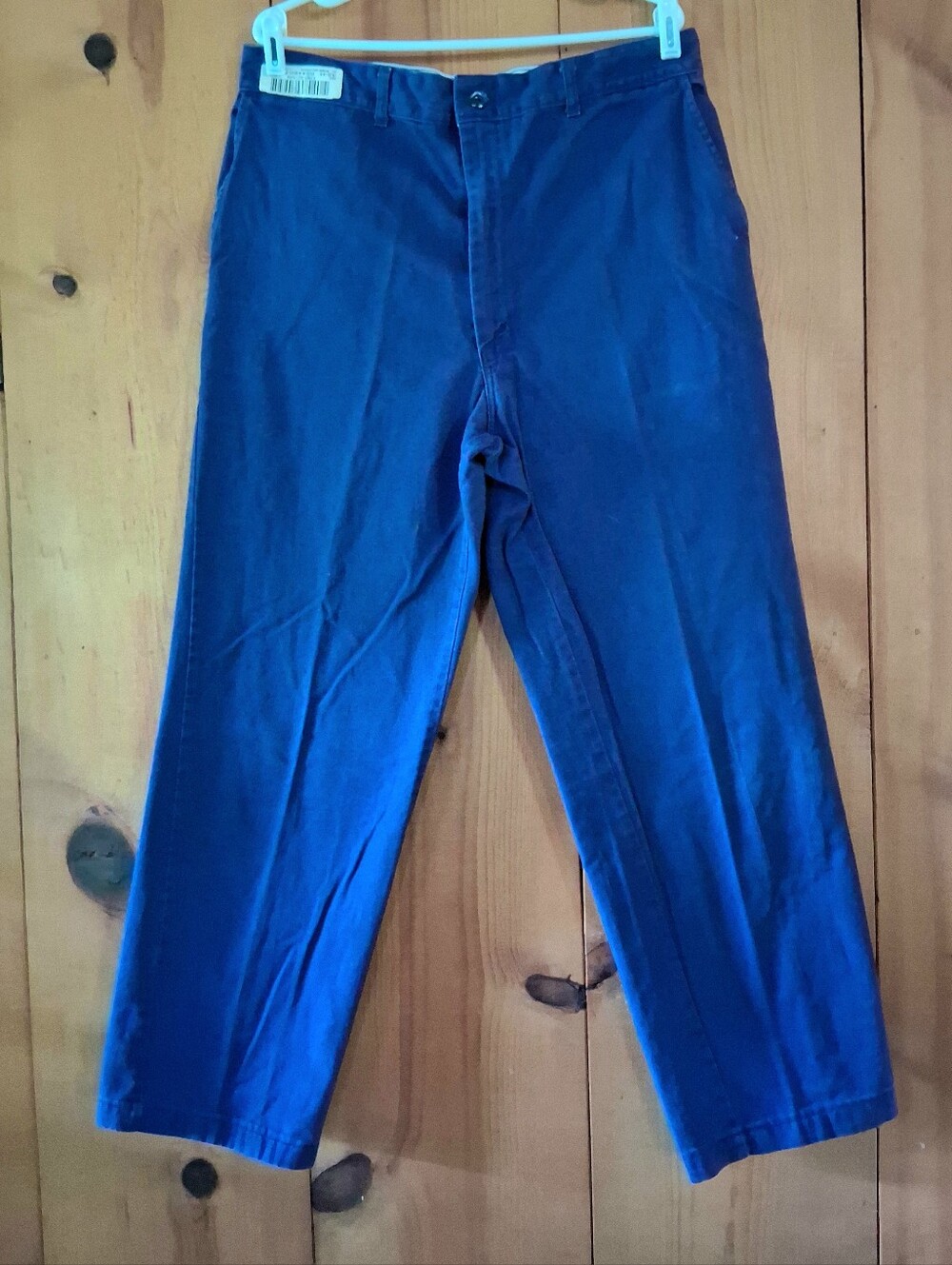 G&K Men's 100% Cotton Twill Work Pants 40x28 Medium Blue
